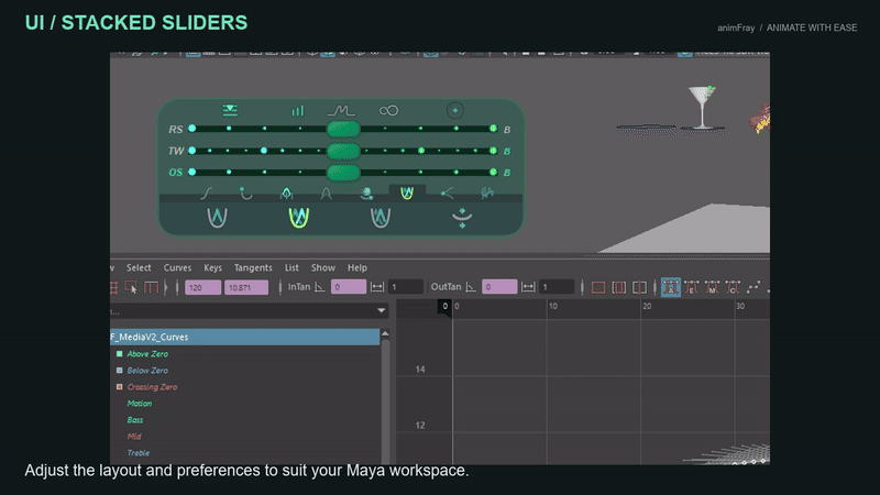Smart UI demonstrated in Maya