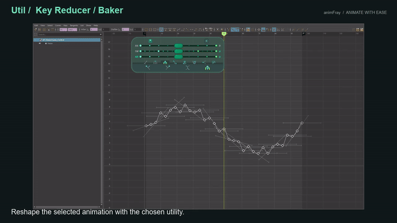 Key Reducer and Baker demonstrated in Maya