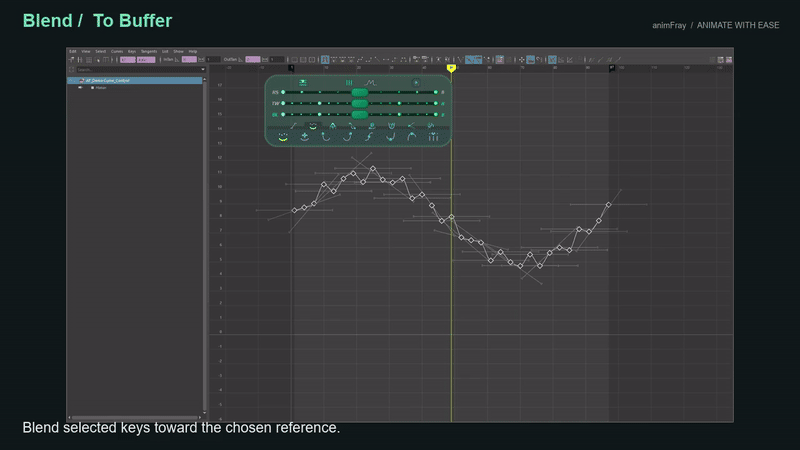 Blend and Buffer demonstrated in Maya